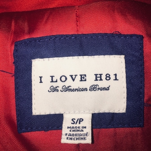 Red water resistant parka style jacket - Picture 7 of 8